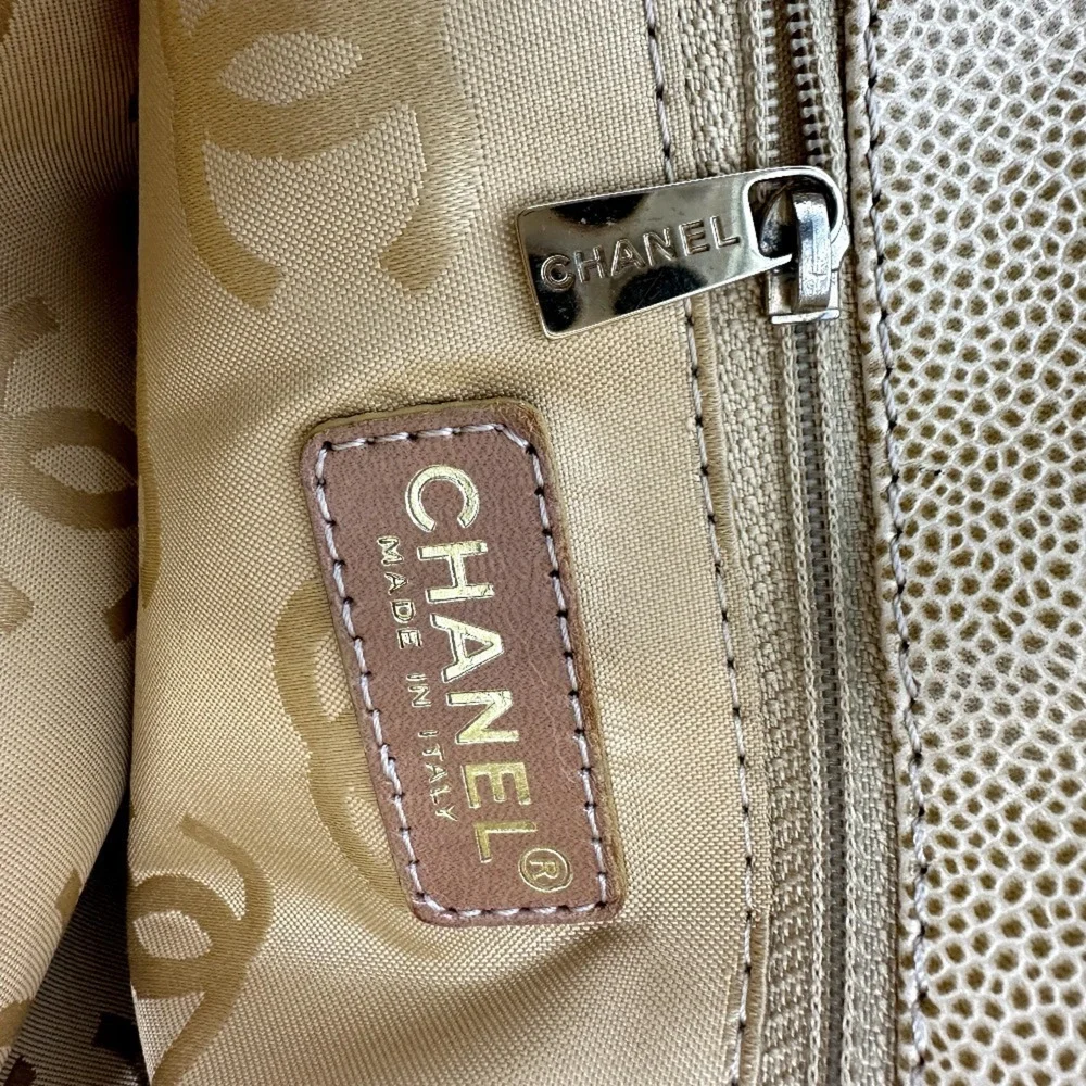 CHANEL Cream Tote Bag